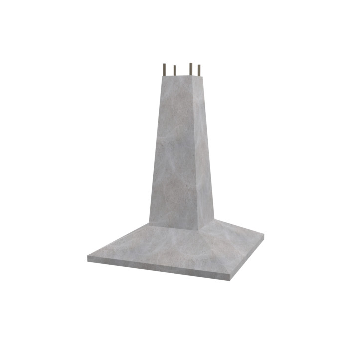 Фундамент серии 3.407.9-146 монолитный для опор ЛЭП ФР3-1